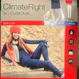 Cuddl Duds Women's Navy Leggings